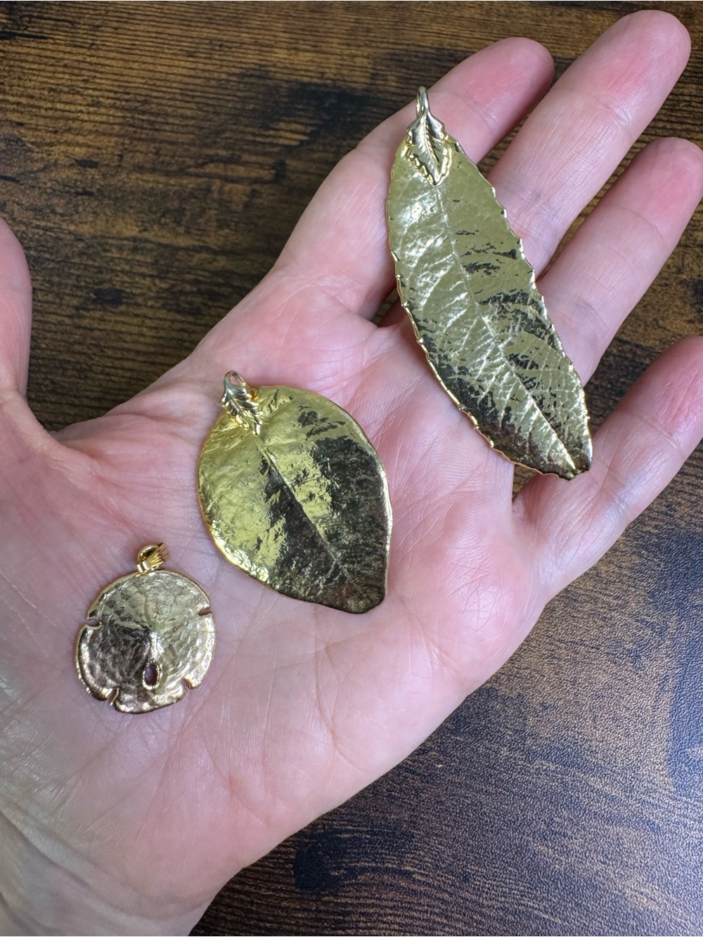 Gold Leaf Pendant Bundle - Women Jewelry